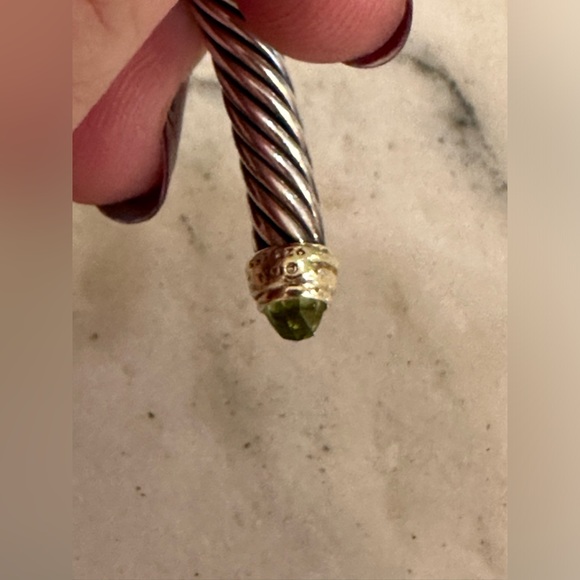 David Yurman cable flex bracelet with gemstone in silver - Picture 6 of 11